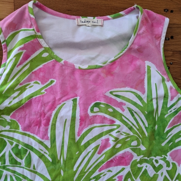 Indigo Soul Pineapple Sleeveless Dress - Picture 5 of 6